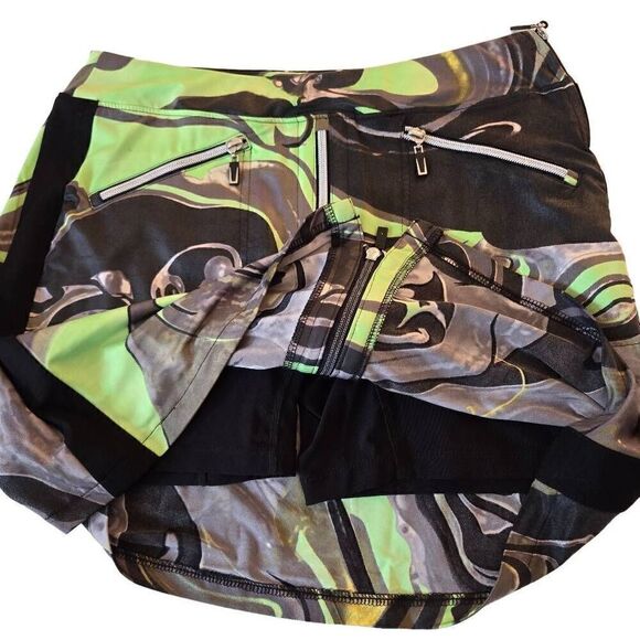 Jamie Sadock Womens Multicolor Athletic Golf Zippered Skort Size 8 - Picture 6 of 16